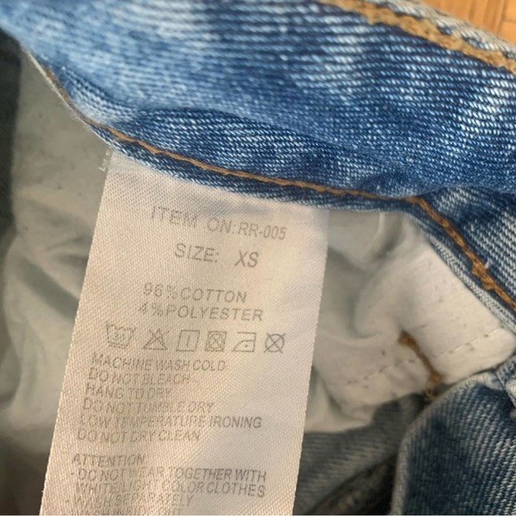 Brandy Melville J Galt Denim Jeans Extra Small High Rise - Picture 4 of 8